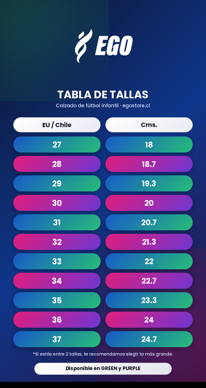Zapatillas de Fútbol Infantil EGO